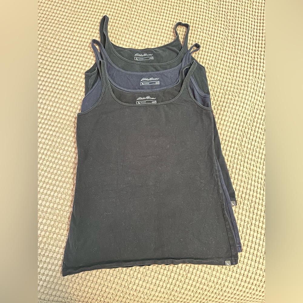 Eddie Bauer Black Women's Tank Top - Scoop Neck 3 for 1 medium